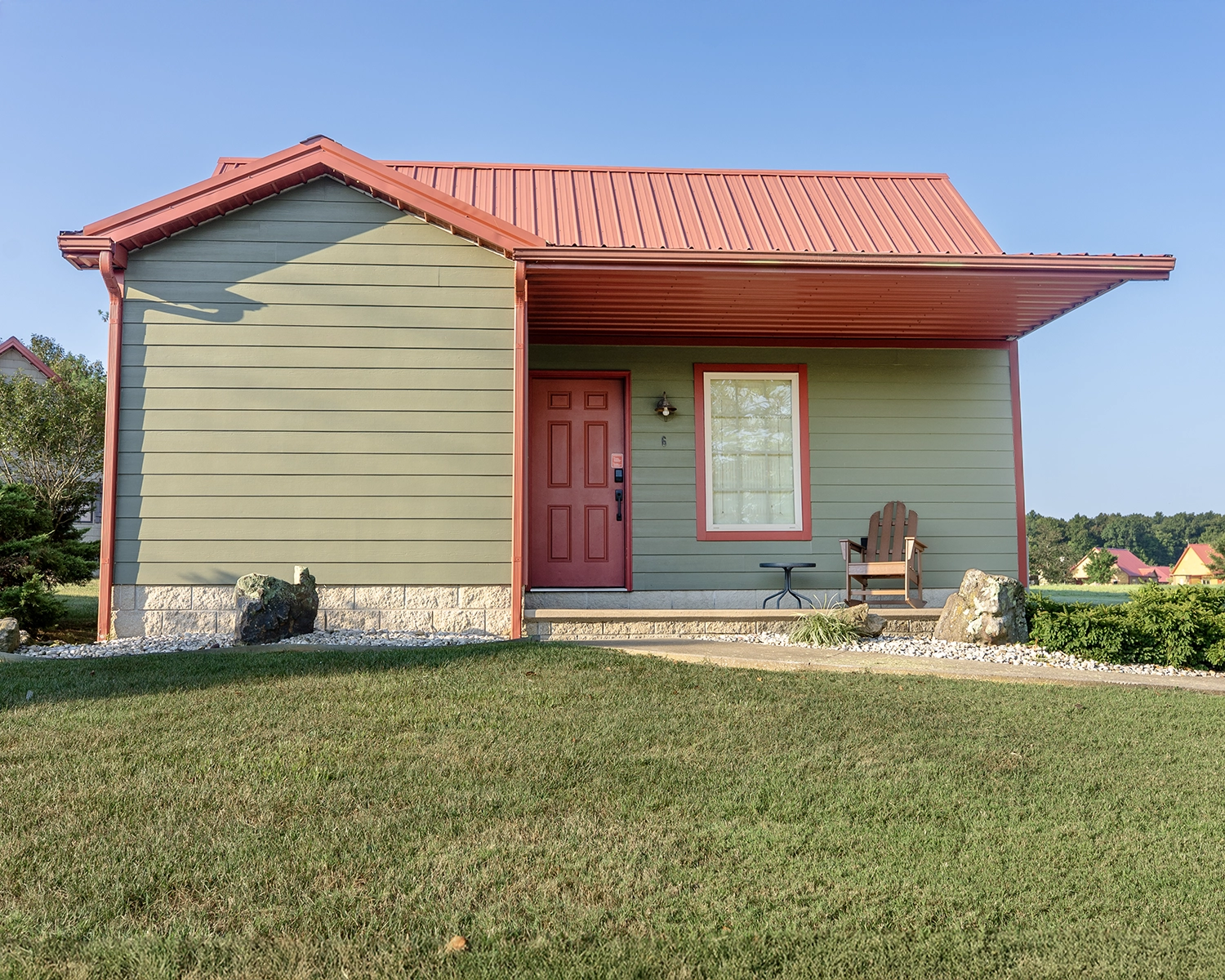 Cottage #6 at Santa's Cottages in Santa Claus, Indiana.